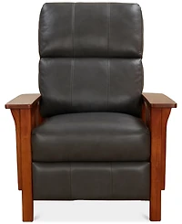 Harrison Leather Pushback Recliner, Created for Macy's