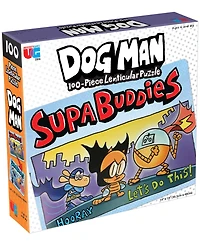 University Games Dog Man Supa Buddies Lenticular Jigsaw Puzzle