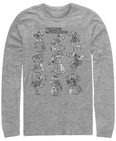 Men's Transformers Textbook Long Sleeve T-shirt