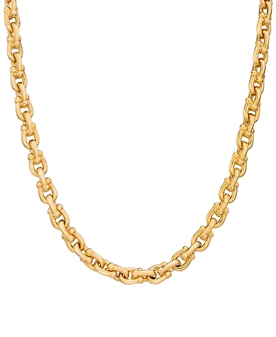 Horseshoe Link 18" Chain Necklace in 14k Gold-Plated Sterling Silver