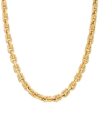 Horseshoe Link 18" Chain Necklace in 14k Gold-Plated Sterling Silver