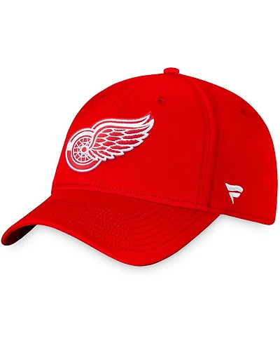 Men's Red Detroit Red Wings Core Primary Logo Flex Hat