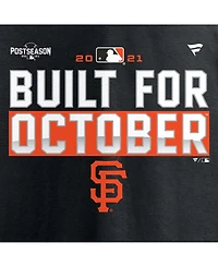 Women's Plus Size Black San Francisco Giants 2021 Postseason Locker Room V-Neck T-shirt