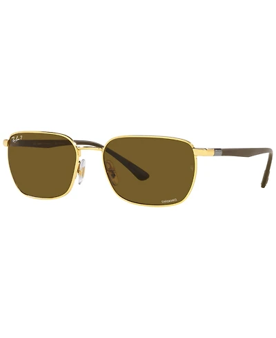 Ray-Ban Unisex Polarized Sunglasses, RB3684CH 58