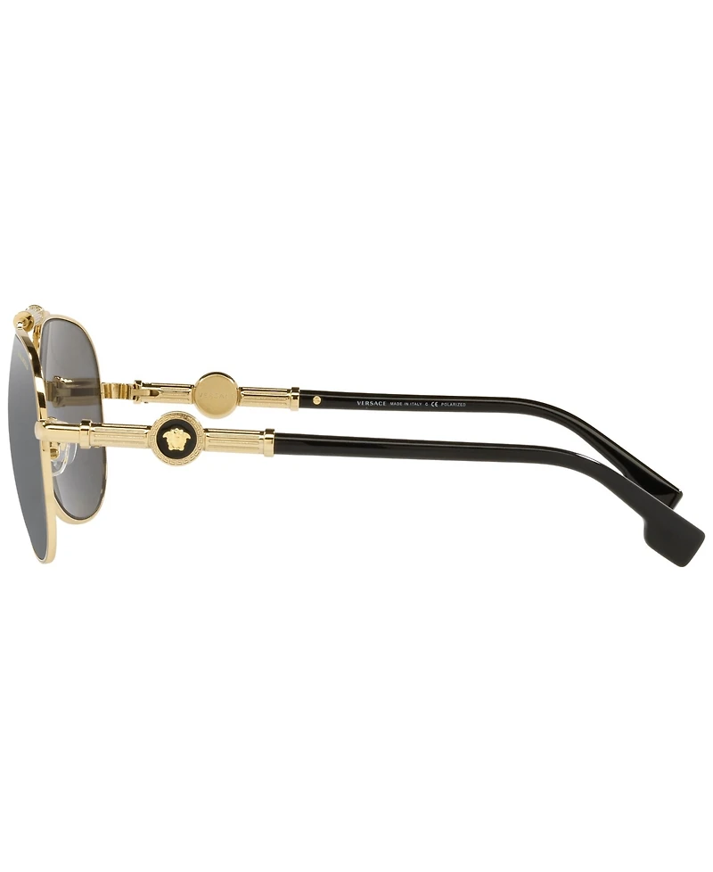 Versace Unisex Polarized Sunglasses, VE2236