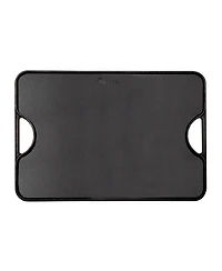 Victoria Large Rectangular Reversible Cast Iron Griddle, Solid, 20" x 14", Seasoned