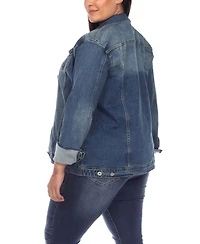 White Mark Plus Classic Denim Jacket
