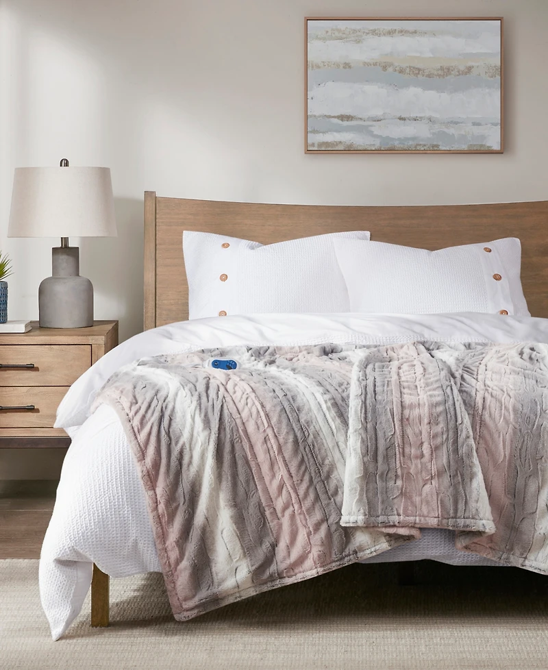 Beautyrest Zuri Electric Faux-Fur Throw, 50" x 70"