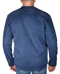 Vintage 1946 Men's Fleece Lined Rib Henley T-shirt