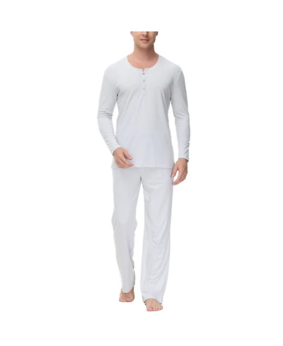Ink+Ivy Men's Two Piece Henley Pajama Set