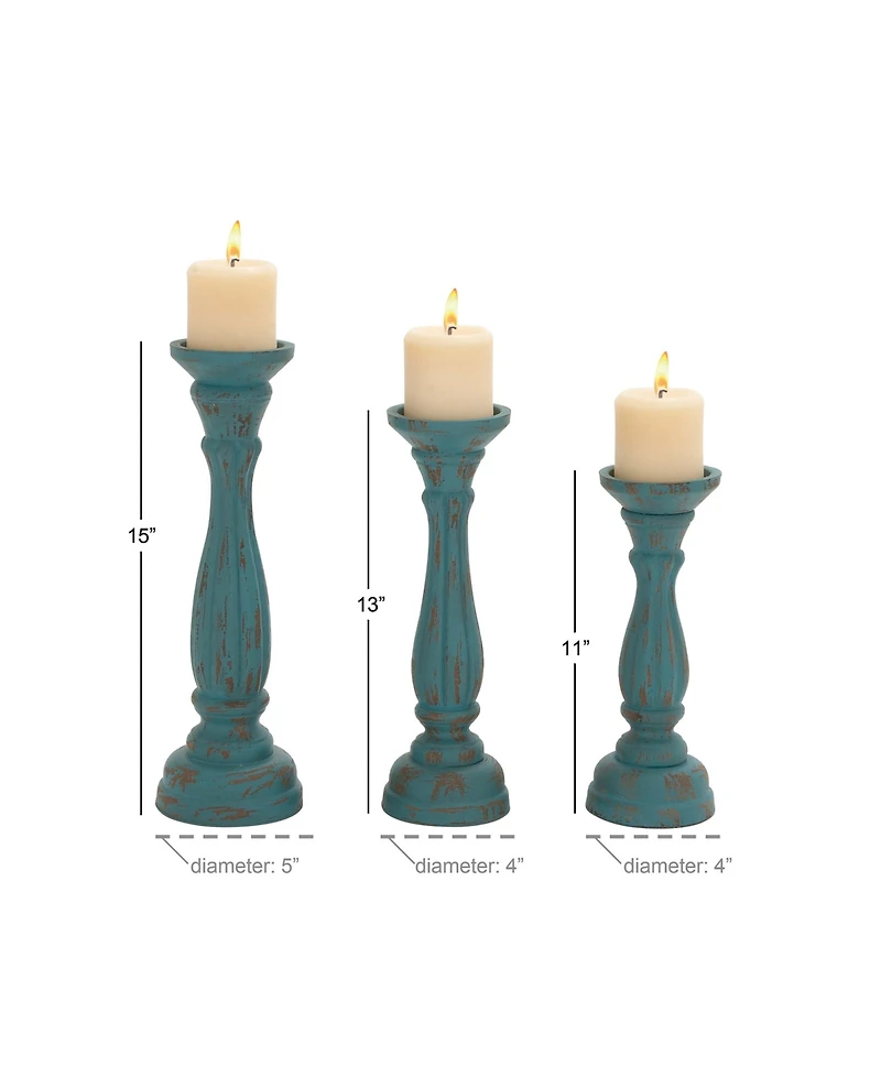 Traditional Candle Holders, Set of 3