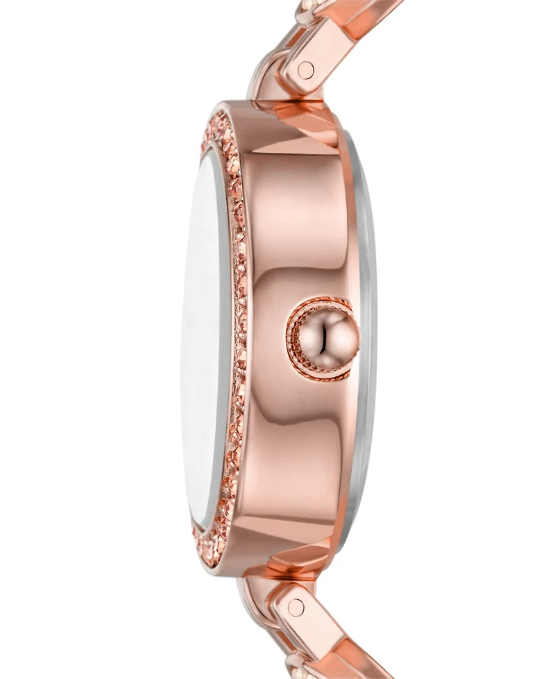 Folio Women's Rose Gold-Tone Bracelet Watch Gift Set, 26mm