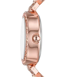 Folio Women's Rose Gold-Tone Bracelet Watch Gift Set, 26mm