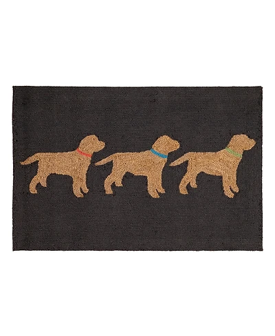 Liora Manne' Frontporch Yellow Labs 2'6" x 4' Outdoor Area Rug