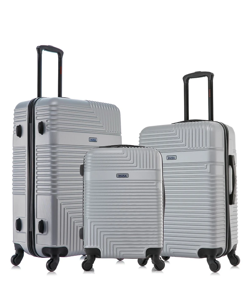 InUSA Resilience Lightweight Hardside Spinner Luggage Set, 3 piece