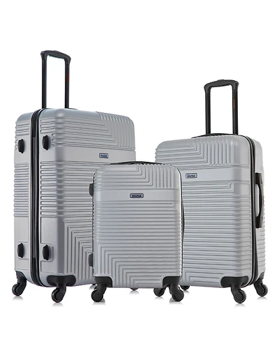 InUSA Resilience Lightweight Hardside Spinner Luggage Set, 3 piece