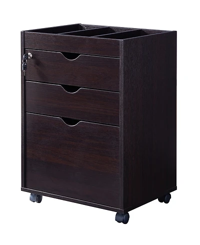 Radeon 3 Drawer File Cabinet