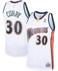 Men's Stephen Curry White Golden State Warriors 2009-10 Hardwood Classics Swingman Jersey
