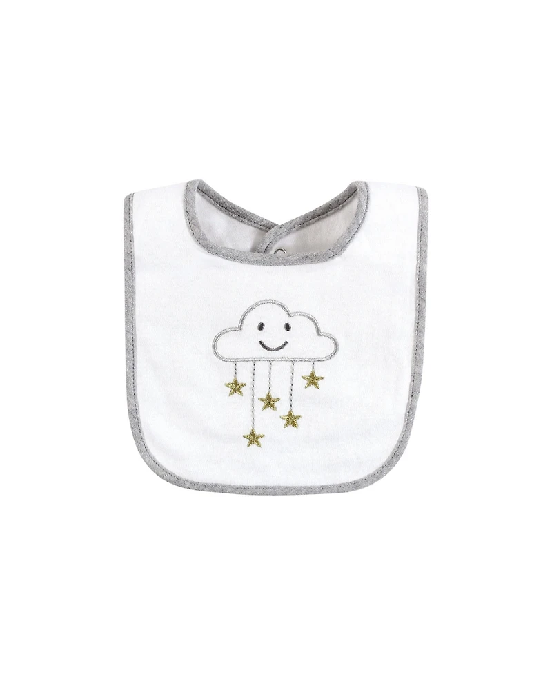 Hudson Baby Unisex 5Pk Bandana Bibs and Socks Set