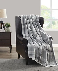 Cannon Cozy Teddy Plaid Blanket, Full/Queen