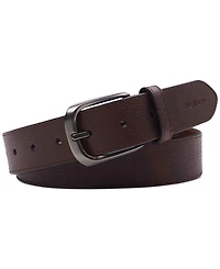 Tommy Hilfiger Men's Enamel Logo Ornament Casual Leather Belt