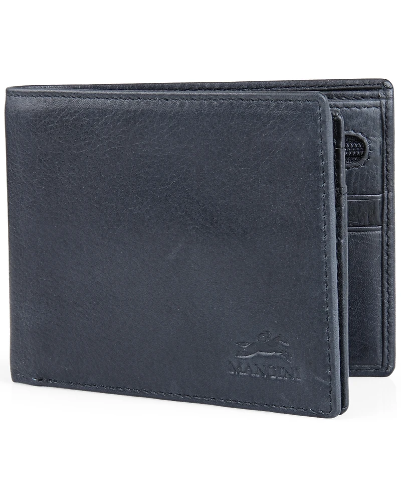 Men's Bellagio Collection Center Wing Bifold Wallet with Coin Pocket