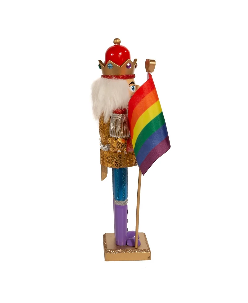 Kurt Adler 12" Wooden Gay Pride Nutcracker