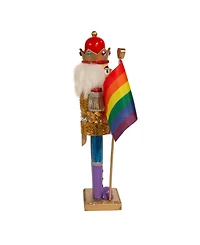 Kurt Adler 12" Wooden Gay Pride Nutcracker