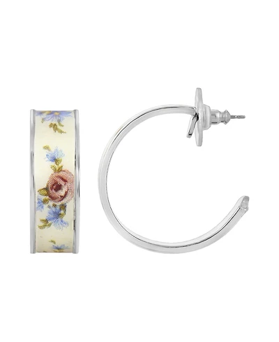 2028 Large Floral Hoop Earrings