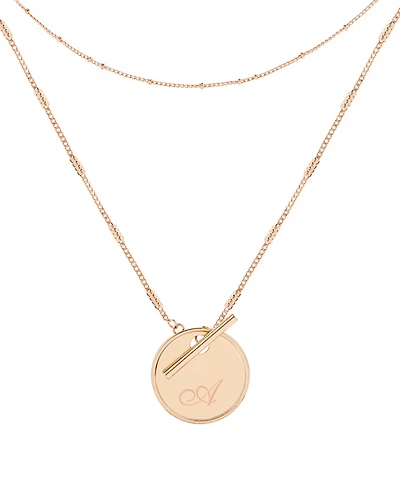 Women's Grace Layering Necklace Set - Rose Gold