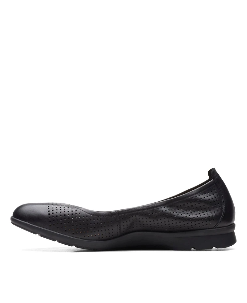 Clarks Women's Collection Jenette Ease Perforated Flats