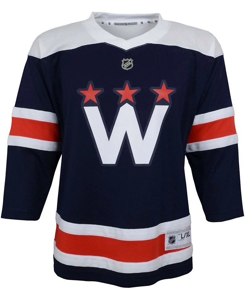 Big Boys Navy Washington Capitals 2020/21 Alternate Replica Jersey