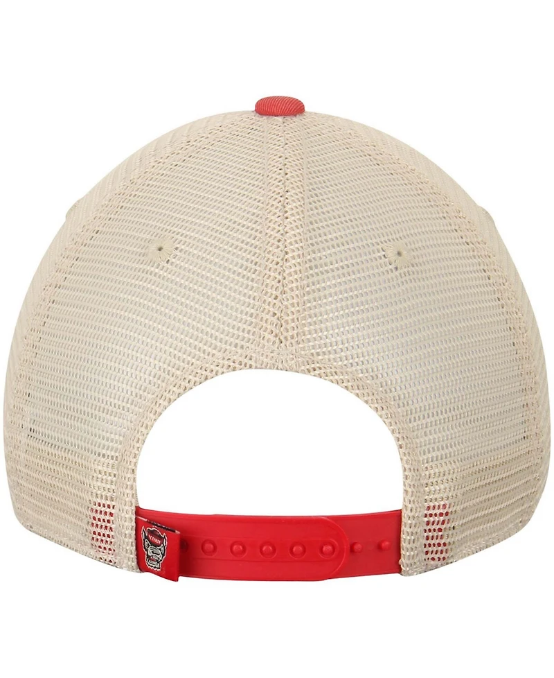 Men's Cream and Black Nc State Wolfpack Offroad Trucker Hat