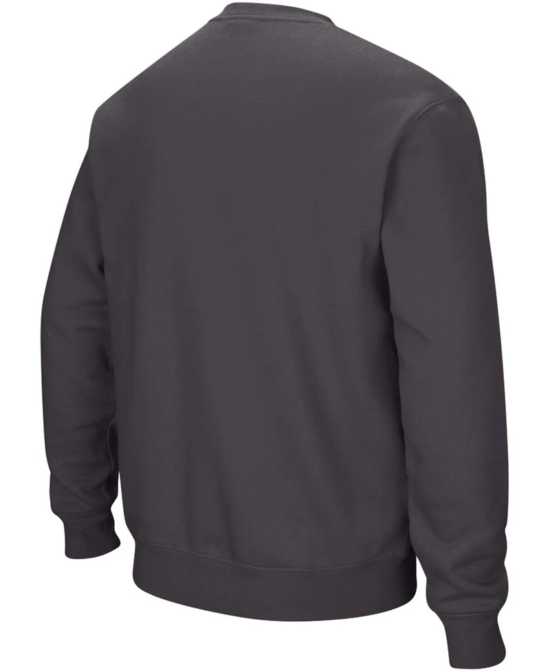 Colosseum Men's Iowa Hawkeyes Arch and Logo Crew Neck Sweatshirt