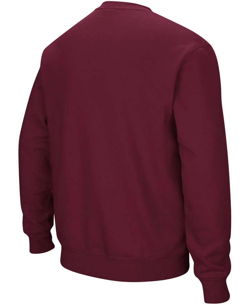Colosseum Men's Virginia Tech Hokies Arch and Logo Crew Neck Sweatshirt