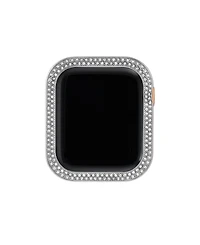 Anne Klein Women's Silver-Tone Alloy Metal Premium Crystal Protective Case for Apple Watch 40mm