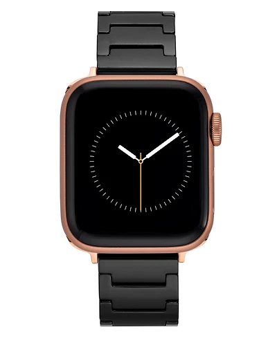 Anne Klein Women's Black Ceramic Bracelet designed for Apple Watch 42mm (Series 1-3 only) & 44/45/46/49mm (Ultra & Ultra 2