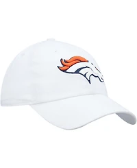 Women's White Denver Broncos Miata Clean Up Logo Adjustable Hat