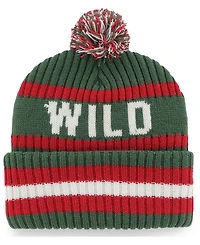 Men's Green Minnesota Wild Bering Cuffed Knit Hat with Pom