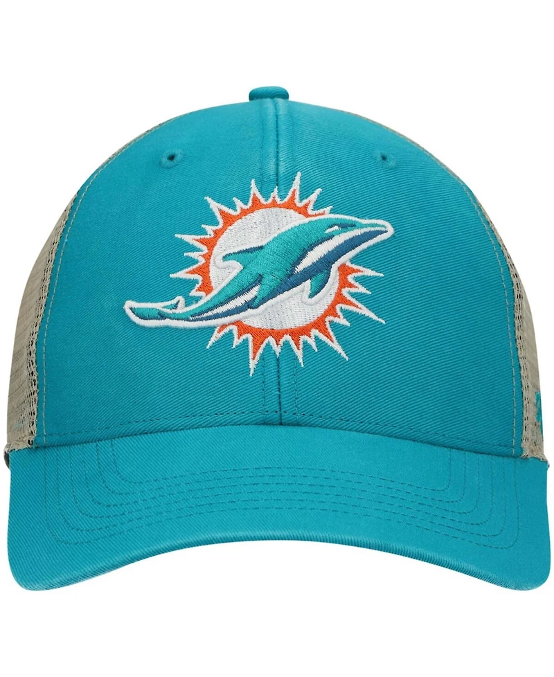 Men's Aqua Miami Dolphins Flagship Mvp Snapback Hat