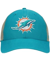 Men's Aqua Miami Dolphins Flagship Mvp Snapback Hat