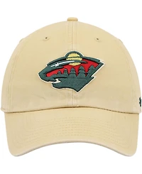 Men's Gold Minnesota Wild Clean Up Adjustable Hat