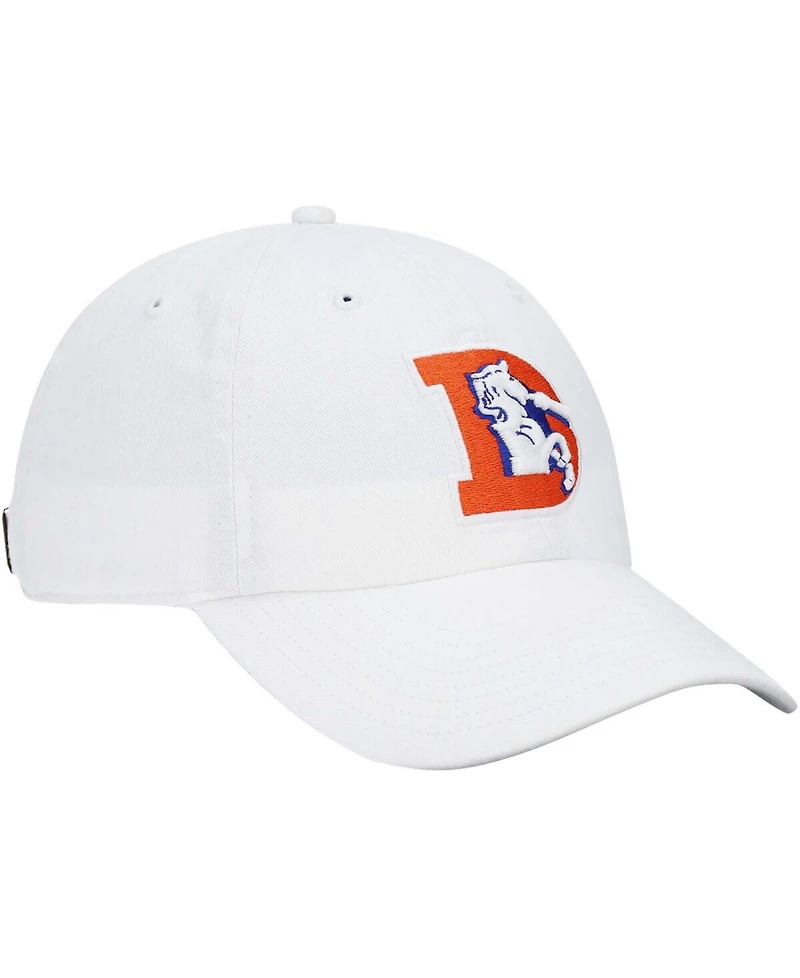 Men's White Denver Broncos Clean Up Legacy Adjustable Hat
