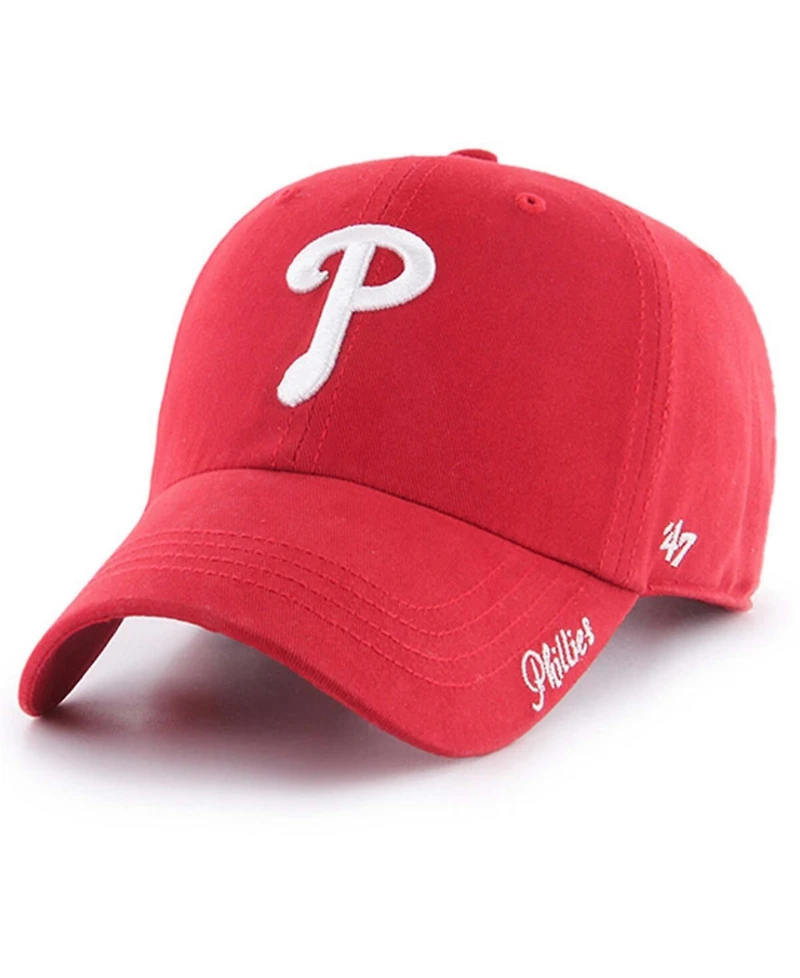 Women's Red Philadelphia Phillies Team Miata Clean Up Adjustable Hat