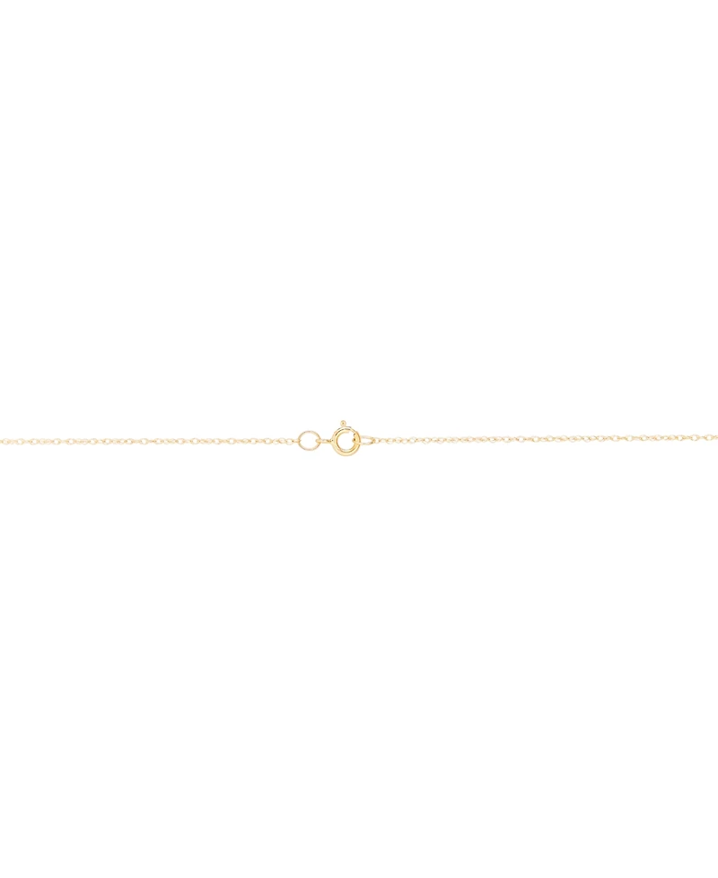 Onyx Square 18" Pendant Necklace in 14k Gold