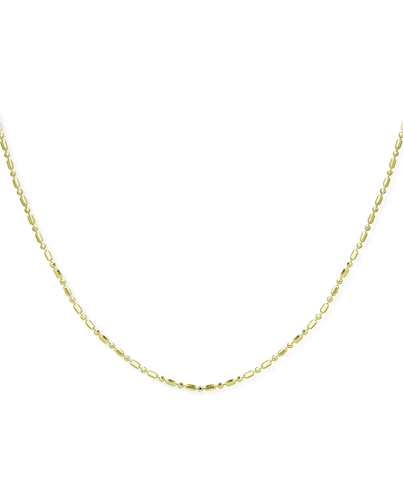 Giani Bernini Dot & Dash Link 18" Chain Necklace in 18k Gold-Plated Sterling Silver, Created for Macy's