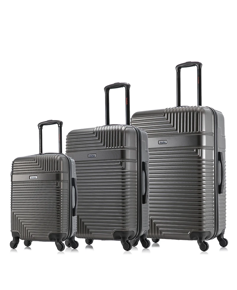 InUSA Resilience Lightweight Hardside Spinner Luggage Set, 3 piece