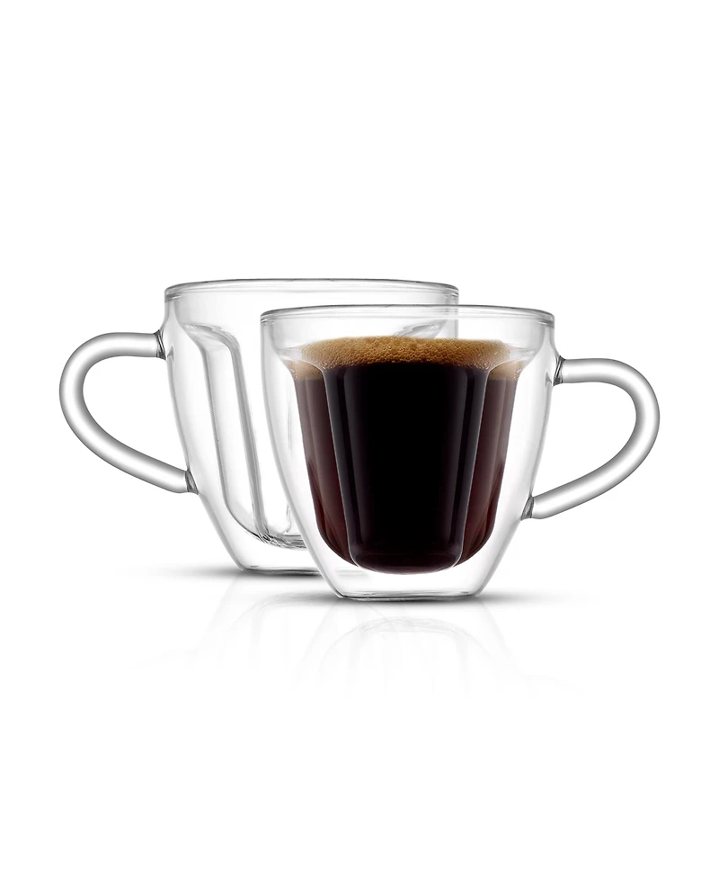JoyJolt Disney Mickey Mouse 3D Espresso Cups, Set of 2