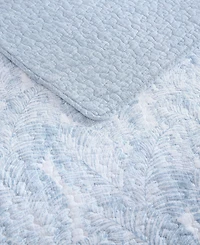 Closeout! Tommy Bahama Home Distressed Water Leaves 3-Pc. Quilt Set