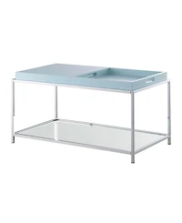 Palm Beach Coffee Table with Shelf and Removable Trays